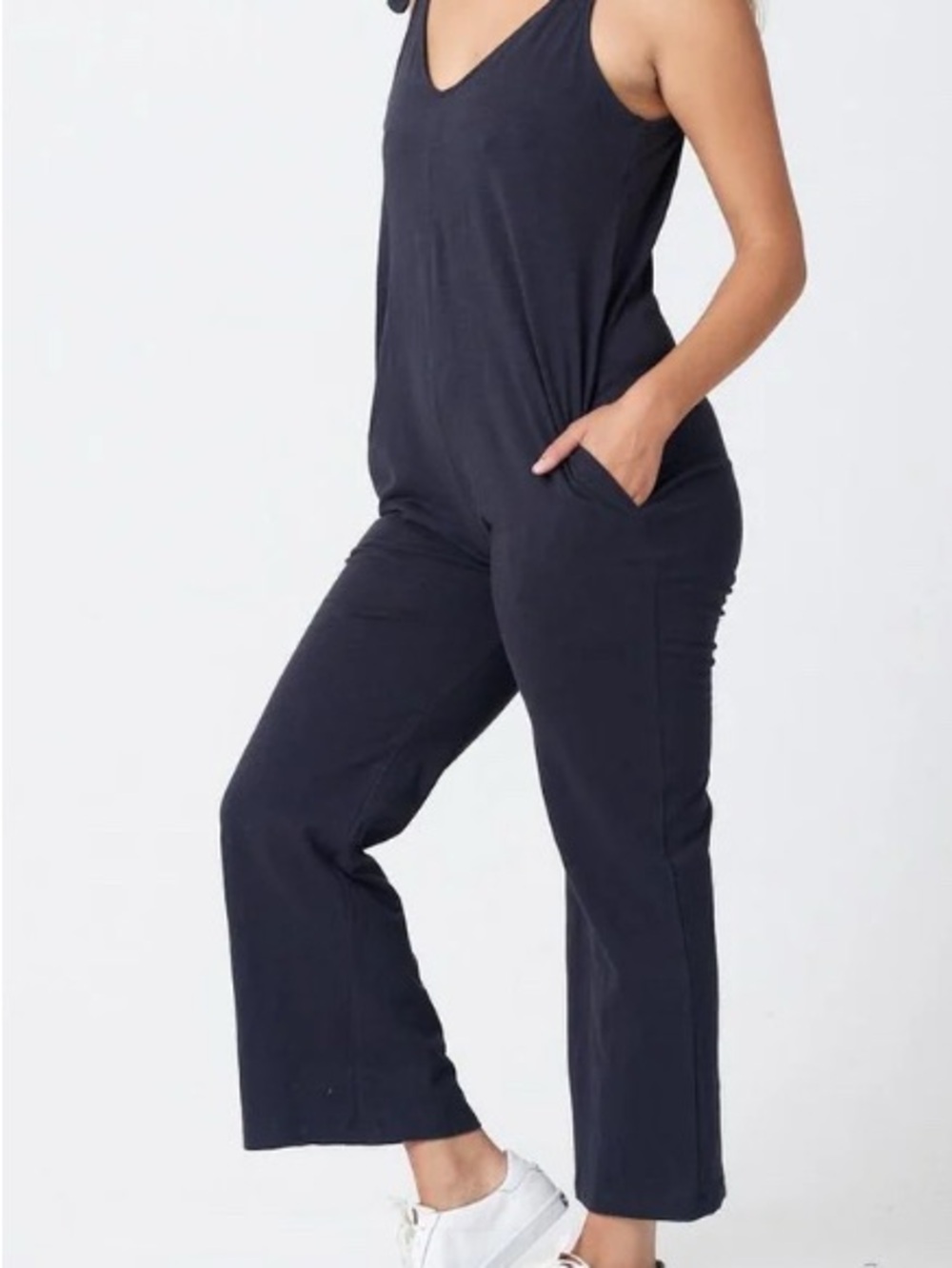 Known supply Wide-Leg Jumpsuit in black